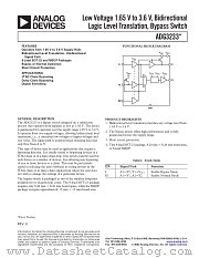 ADG3233BRM-REEL7 datasheet pdf Analog Devices