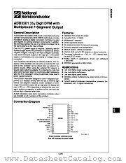 ADD3501CCN datasheet pdf National Semiconductor