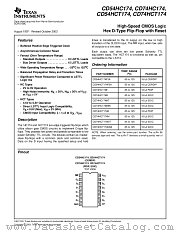 CD74HCT174MTE4 datasheet pdf Texas Instruments