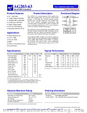AG203-63PCB datasheet pdf WJ Communications