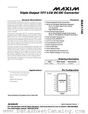 MAX1748EUE datasheet pdf MAXIM - Dallas Semiconductor