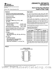 CD74HCT73ME4 datasheet pdf Texas Instruments