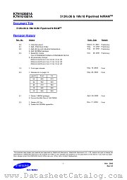 K7N163645A datasheet pdf Samsung Electronic