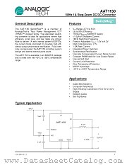 AAT1150IKS-3.3-T1 datasheet pdf ANALOGIC TECH