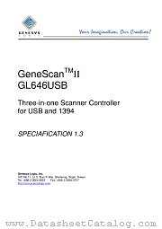 GL646USB datasheet pdf Genesys Logic