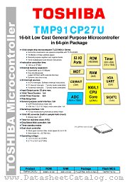 TMP91CP27U datasheet pdf TOSHIBA