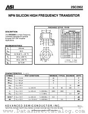 2SC2952 datasheet pdf Advanced Semiconductor