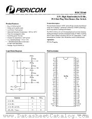 PI3C32160A datasheet pdf Pericom Technology