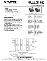 ADC-318A datasheet pdf Datel