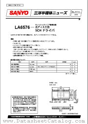 LA6576 datasheet pdf SANYO