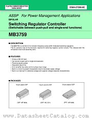 MB3759C datasheet pdf Fujitsu Microelectronics