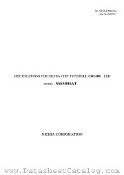 NSSM016AT datasheet pdf NICHIA CORPORATION