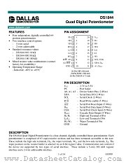 DS1844-100 datasheet pdf MAXIM - Dallas Semiconductor