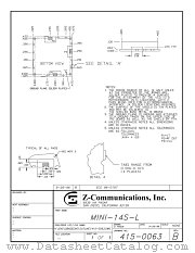 MINI-14S-L datasheet pdf Z communications