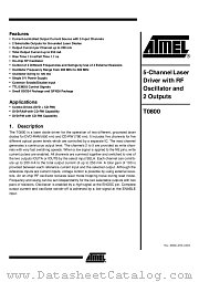 T0800-PJQ datasheet pdf Atmel