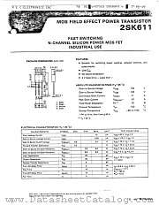 2SK611 datasheet pdf NEC