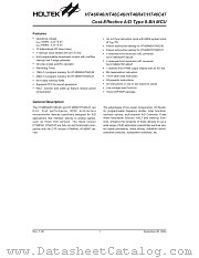 HT46R47 datasheet pdf Holtek Semiconductor