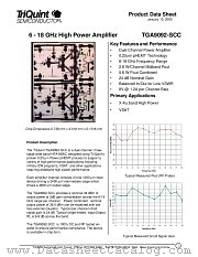 TGA9092-SCC datasheet pdf TriQuint Semiconductor