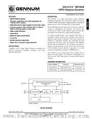 GS1504-CTD datasheet pdf Gennum Corporation