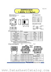 EHFFD1629 datasheet pdf Panasonic