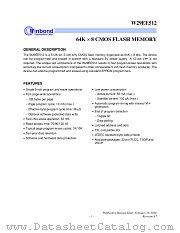 W29EE512P-12 datasheet pdf Winbond Electronics