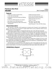 VSC838UG datasheet pdf Vitesse Semiconductor Corporation