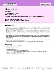 MB15G000 datasheet pdf Fujitsu Microelectronics