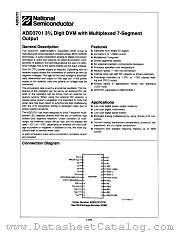ADD3701CCN datasheet pdf National Semiconductor