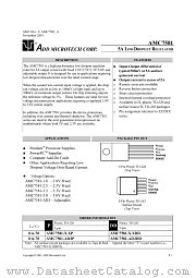 AMC7581-3.3 datasheet pdf ADD Microtech Corp