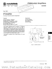 CA3002 datasheet pdf Harris Semiconductor