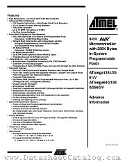 ATMEGA1281 datasheet pdf Atmel