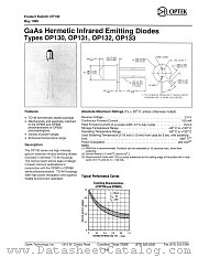 OP131 datasheet pdf Optek Technology
