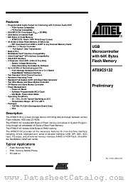 AT89C5132 datasheet pdf Atmel