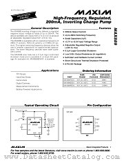 MAX889RESA datasheet pdf MAXIM - Dallas Semiconductor