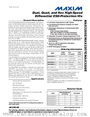 MAX3208E datasheet pdf MAXIM - Dallas Semiconductor