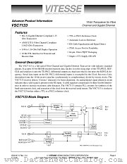 VSC7133QU datasheet pdf Vitesse Semiconductor Corporation