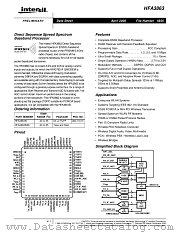 HFA3863IN96 datasheet pdf Intersil
