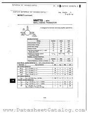 MMT70 datasheet pdf Motorola