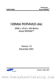 K4R271669D-T datasheet pdf Samsung Electronic