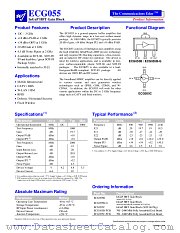 ECG055 datasheet pdf WJ Communications
