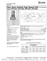 OPF342A datasheet pdf Optek Technology