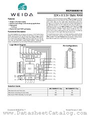 WCFS0808V1E-JC15 datasheet pdf Weida Semiconductor