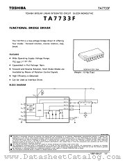 TA7733 datasheet pdf TOSHIBA