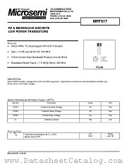 MRF517 datasheet pdf Microsemi
