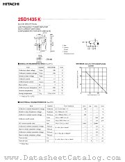 2SD1435K datasheet pdf Hitachi Semiconductor