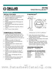 DS1996L-F5 datasheet pdf MAXIM - Dallas Semiconductor
