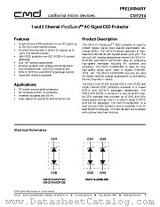CM1214-01DE datasheet pdf California Micro Devices Corp