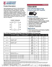 CGA-6618 datasheet pdf Stanford Microdevices