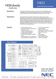 V853 datasheet pdf NEC