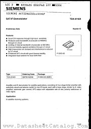 TDA6142X datasheet pdf Siemens